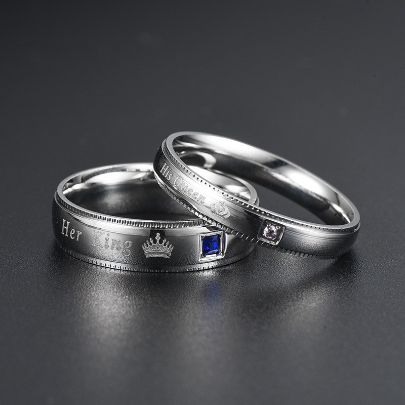 Titanium Steel Ring - Simple Couple Titanium Steel Ring Shining