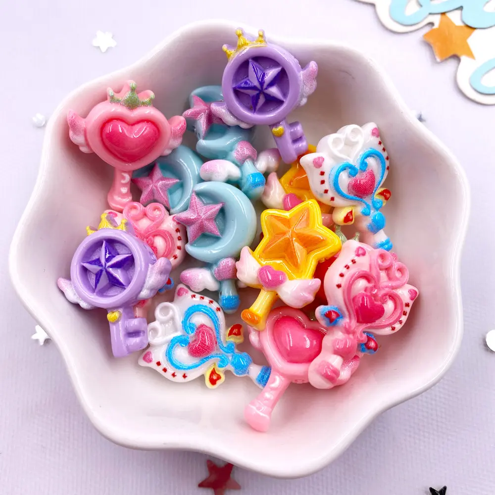Paradise Jewelry & Watches Dolphin Mall - 20PCS Resin Colorful Cartoon Love Magic