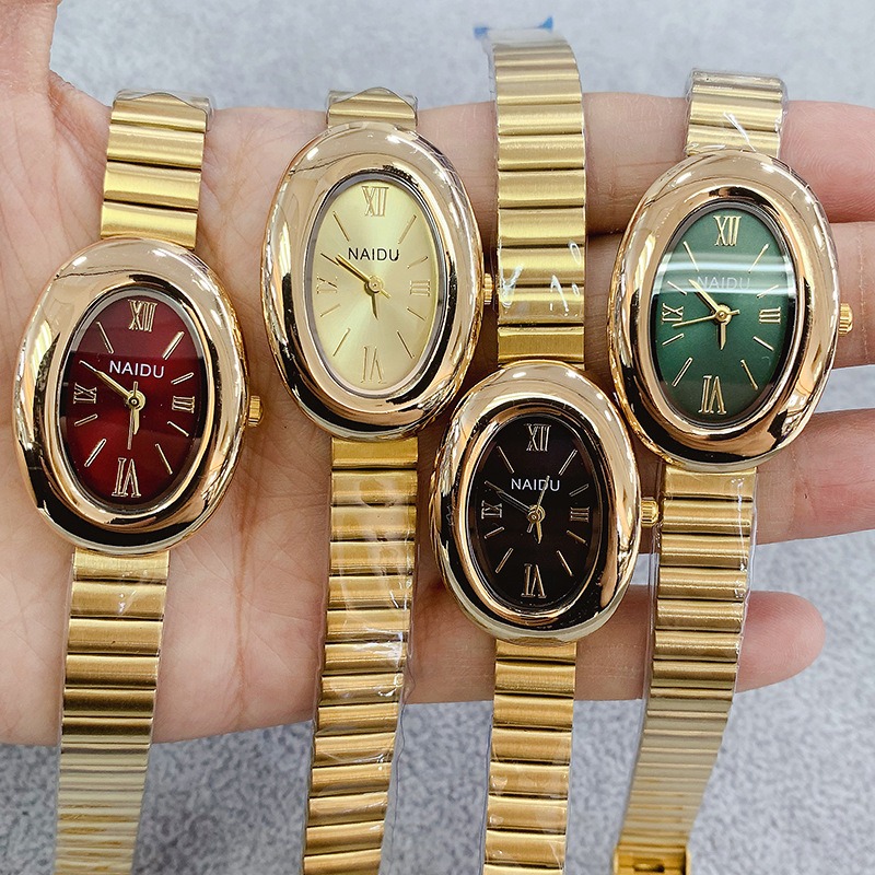 Jewelry Watches Gold - Luxury Brand Gold Oval Women Quartz