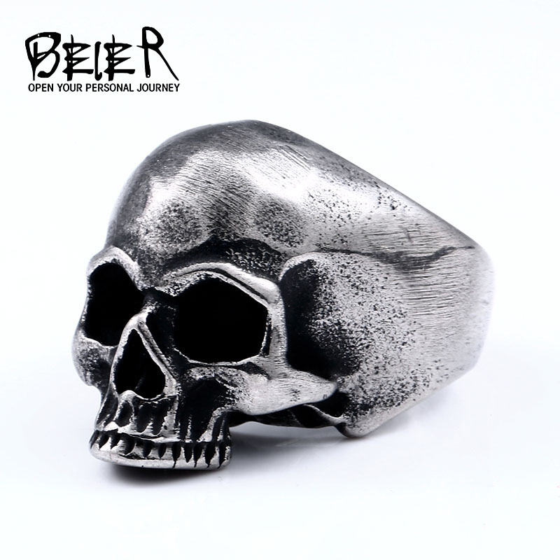 Gothic Skull Ring - Beier 316L Stainless steel Vintage punk