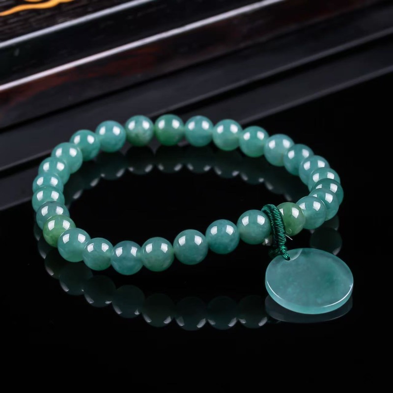 Jewelry & Watches Spółka Z Ograniczoną Odpowiedzialnością Sp Z Oo - Natural Jadeite Blue Water Nothing Plaque
