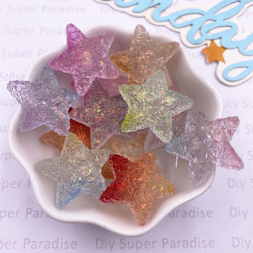 Paradise Jewelry & Watches Dolphin Mall - 10PCS Resin Clear Candy Color Colorful