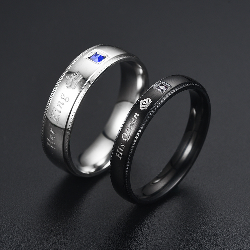 Simple Couple Titanium Steel R - Titanium Steel Ring review and price