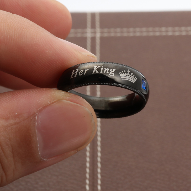 Simple Couple Titanium Steel R - Titanium Steel Ring review and price
