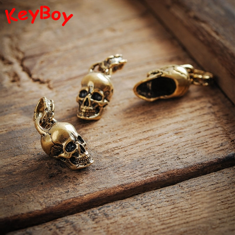 Vintage Punk Skull Head Keyrin - Gothic Skull Ring review and price