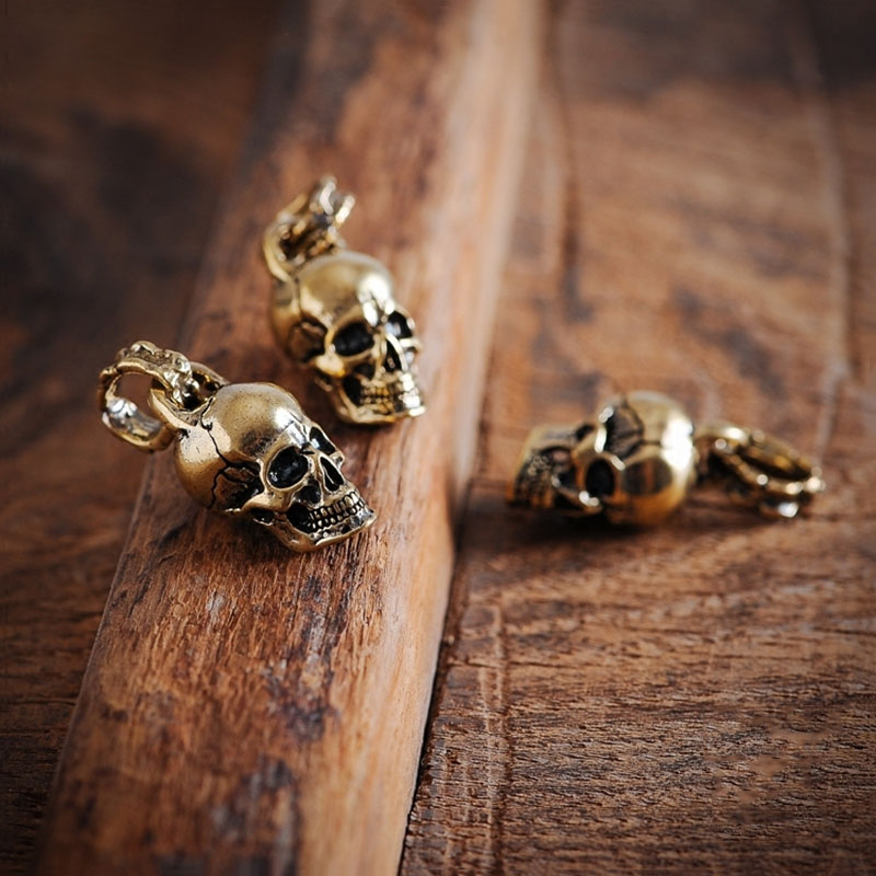 Vintage Punk Skull Head Keyrin - Gothic Skull Ring review and price