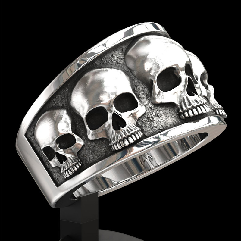 New Hot Selling Classic Stainl - Gothic Skull Ring review and price