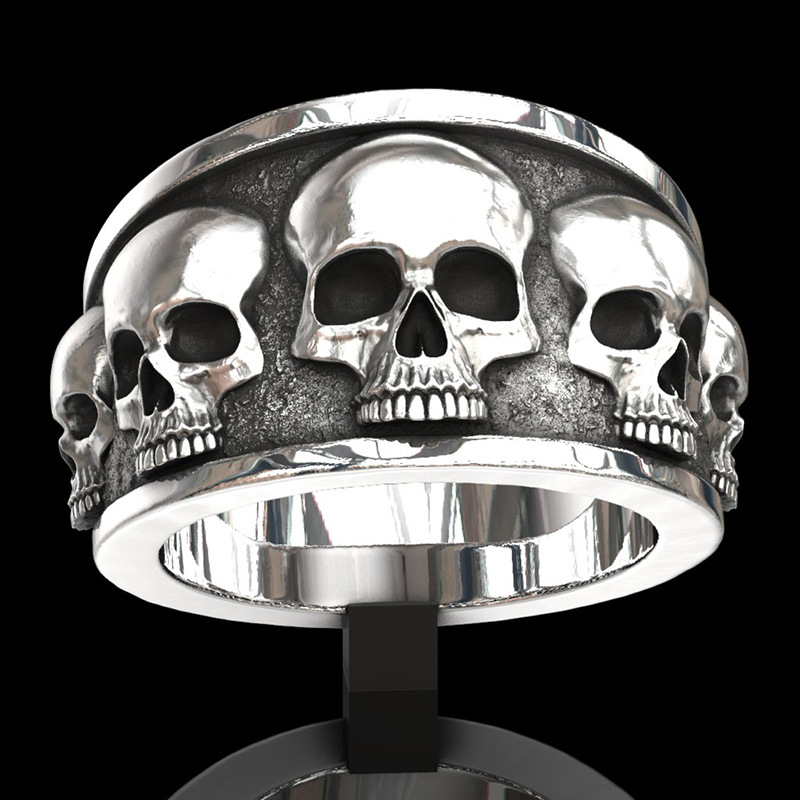 New Hot Selling Classic Stainl - Gothic Skull Ring review and price