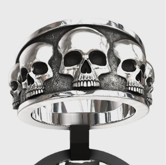 New Hot Selling Classic Stainl - Gothic Skull Ring review and price