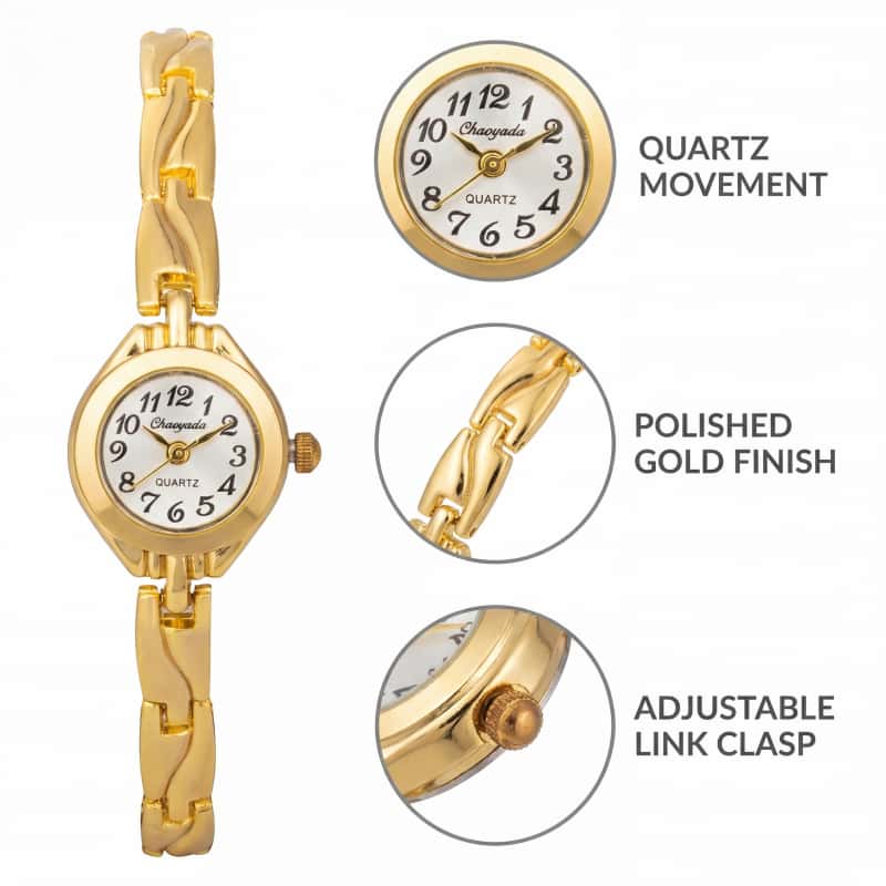 Fashion Women Quartz Bracelet  - Jewelry Watches Gold review and price