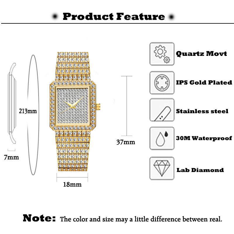 MISSFOX Diamond Watch For Wome - Jewelry Watches Gold review and price