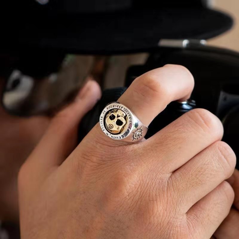 S925 Sterling Silver Fashion M - Gothic Skull Ring review and price