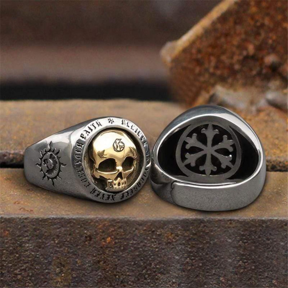 S925 Sterling Silver Fashion M - Gothic Skull Ring review and price