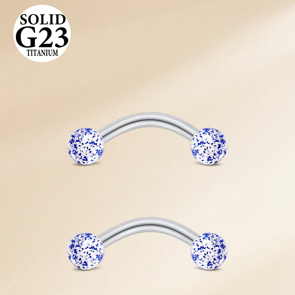 2PCS 16G 8/10mm Titanium Alloy - Christina Jewelry & Watches Marguerite Ørestik Forgyldt Sølv review and price