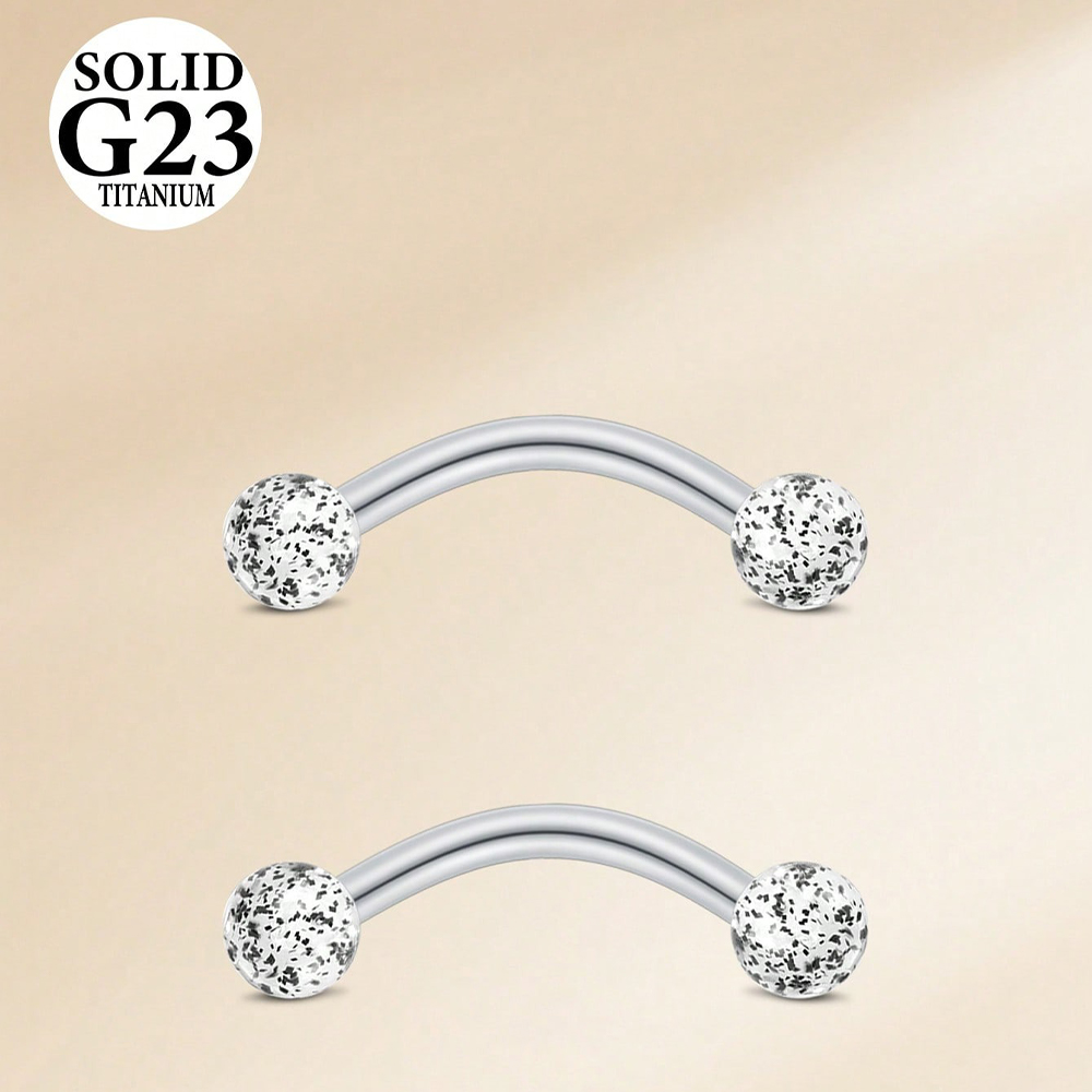 2PCS 16G 8/10mm Titanium Alloy - Christina Jewelry & Watches Marguerite Ørestik Forgyldt Sølv review and price
