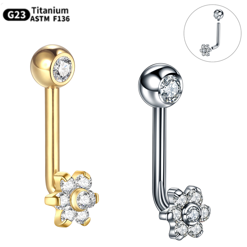 1PC Titanium Christina Piercin - Christina Jewelry & Watches Marguerite Ørestik Forgyldt Sølv review and price