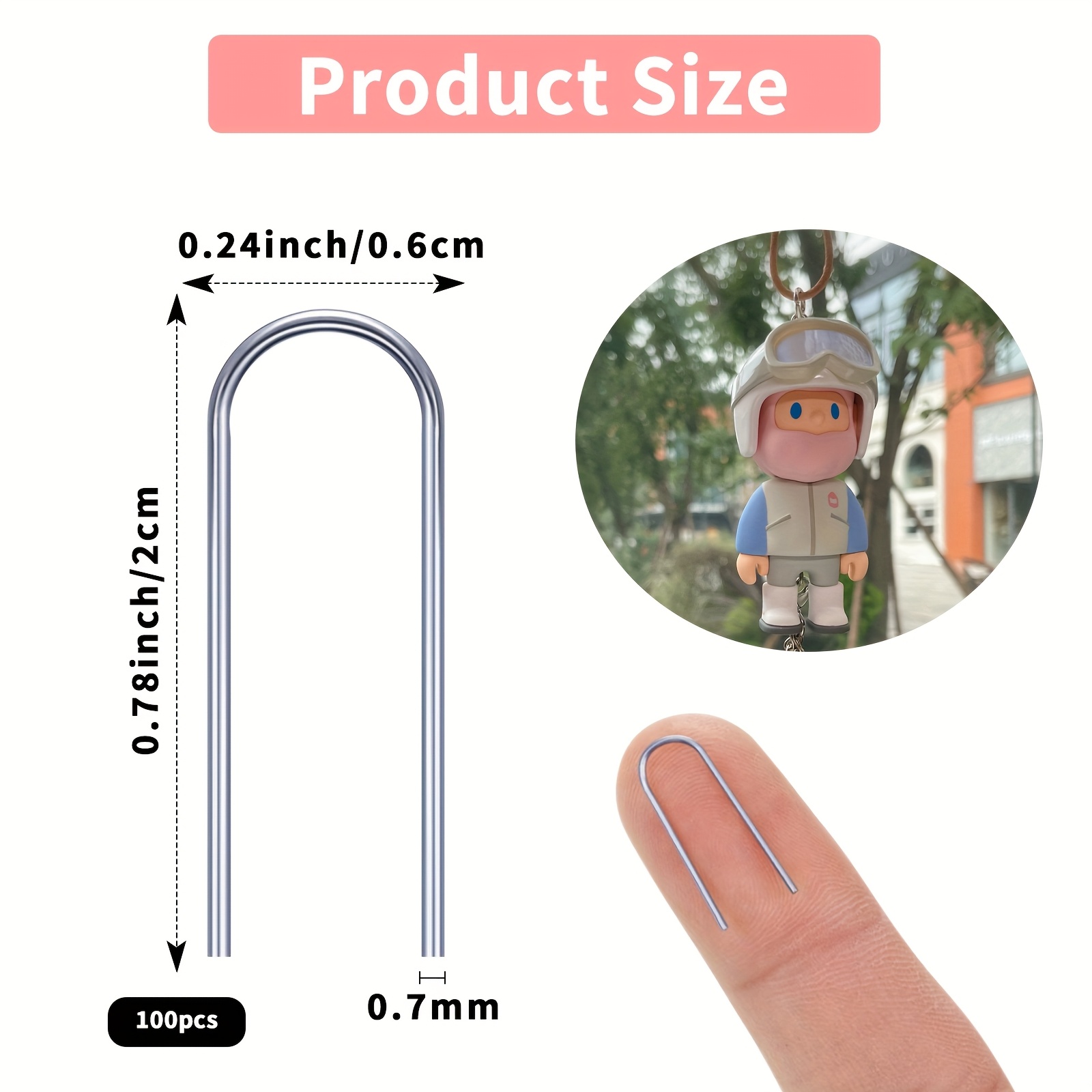 1 Box /100 Pieces U-shaped Tit - Titanium Steel Ring review and price