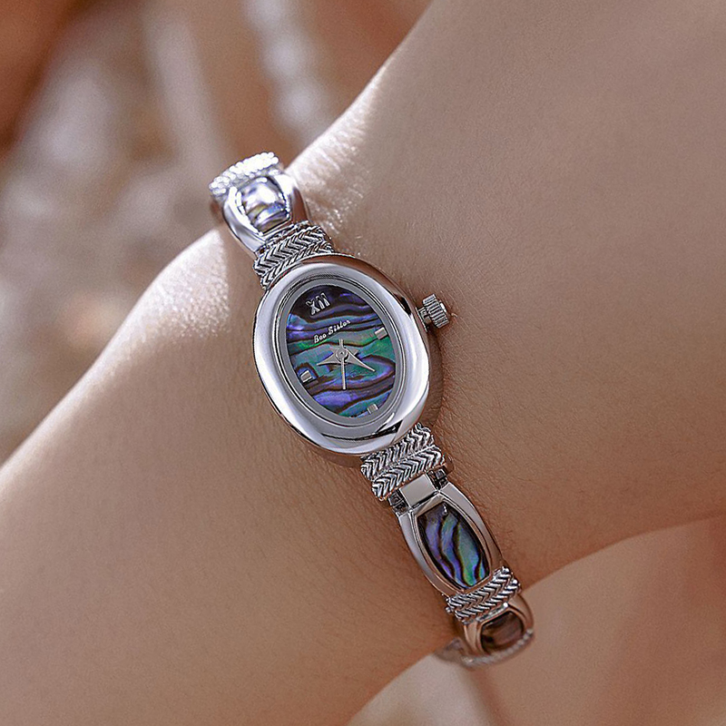 Oval Dial Women Bracelet Watch - Jewelry Watches Gold review and price