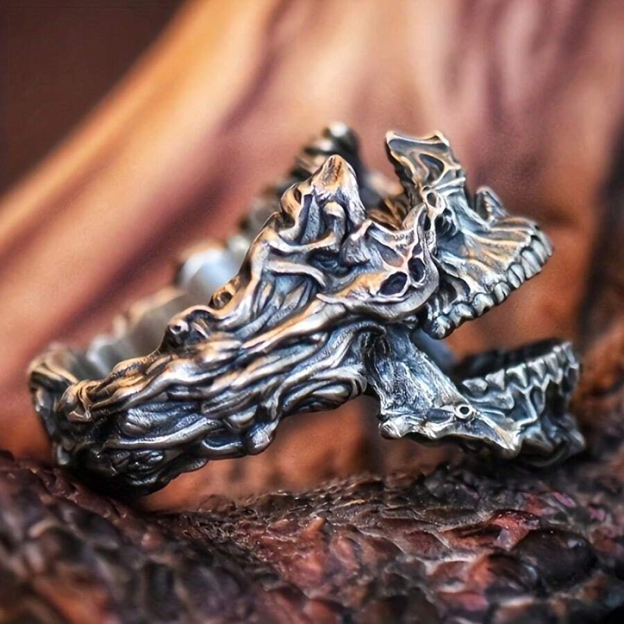 Vintage Gothic Death Skull Mas - Gothic Skull Ring review and price
