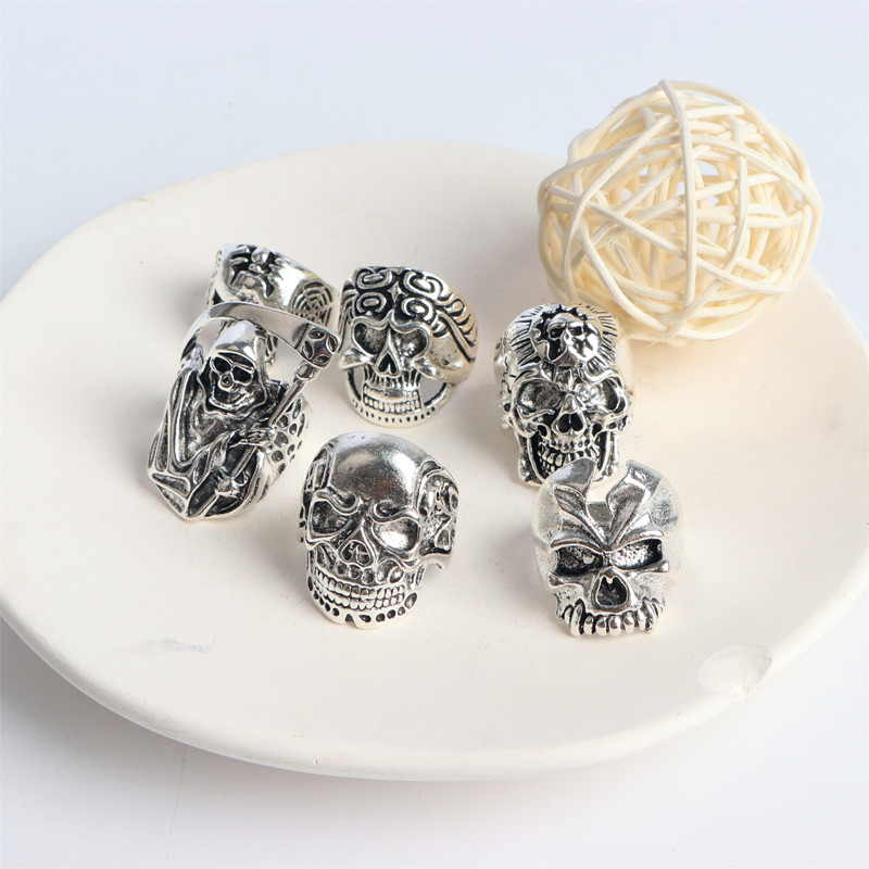 Wholesale Bulk 20pcs/ Lot Mens - Gothic Skull Ring review and price