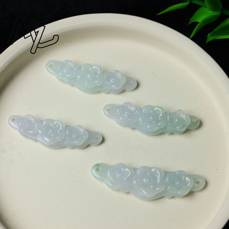 1pc Natural Jadeite Emerald Fl - Jewelry & Watches Spółka Z Ograniczoną Odpowiedzialnością Sp Z Oo review and price