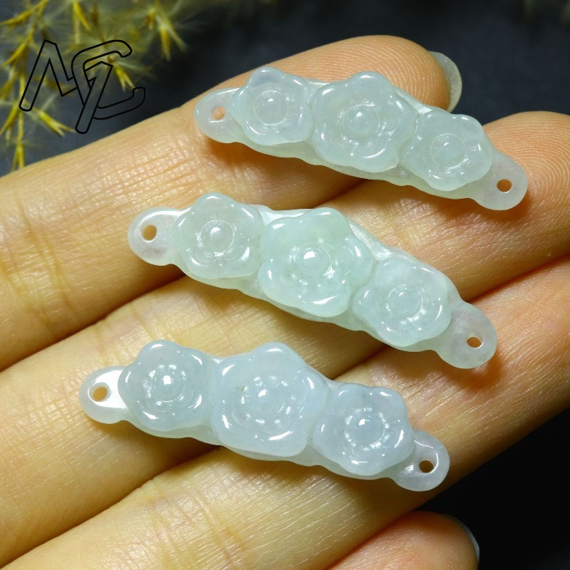 1pc Natural Jadeite Emerald Fl - Jewelry & Watches Spółka Z Ograniczoną Odpowiedzialnością Sp Z Oo review and price