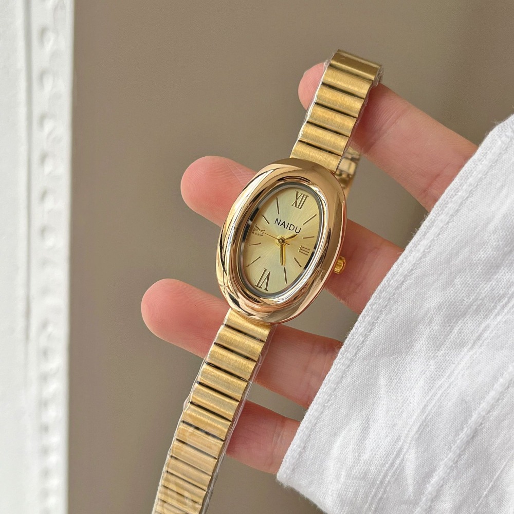 Luxury Brand Gold Oval Women Q - Jewelry Watches Gold review and price