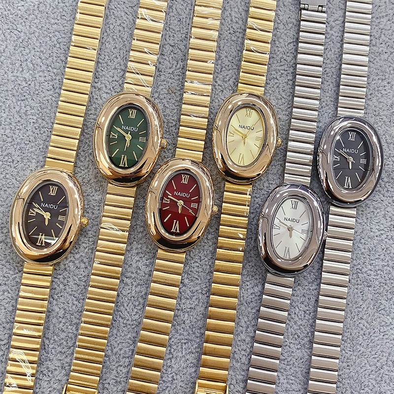 Luxury Brand Gold Oval Women Q - Jewelry Watches Gold review and price