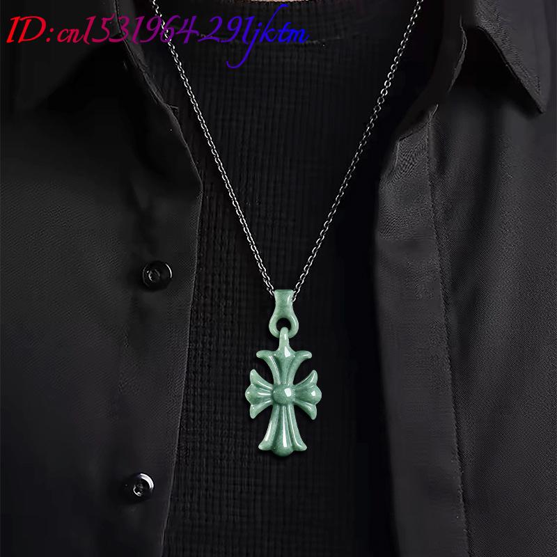 Natural Burmese Jadeite Cross  - Jewelry & Watches Spółka Z Ograniczoną Odpowiedzialnością Sp Z Oo review and price