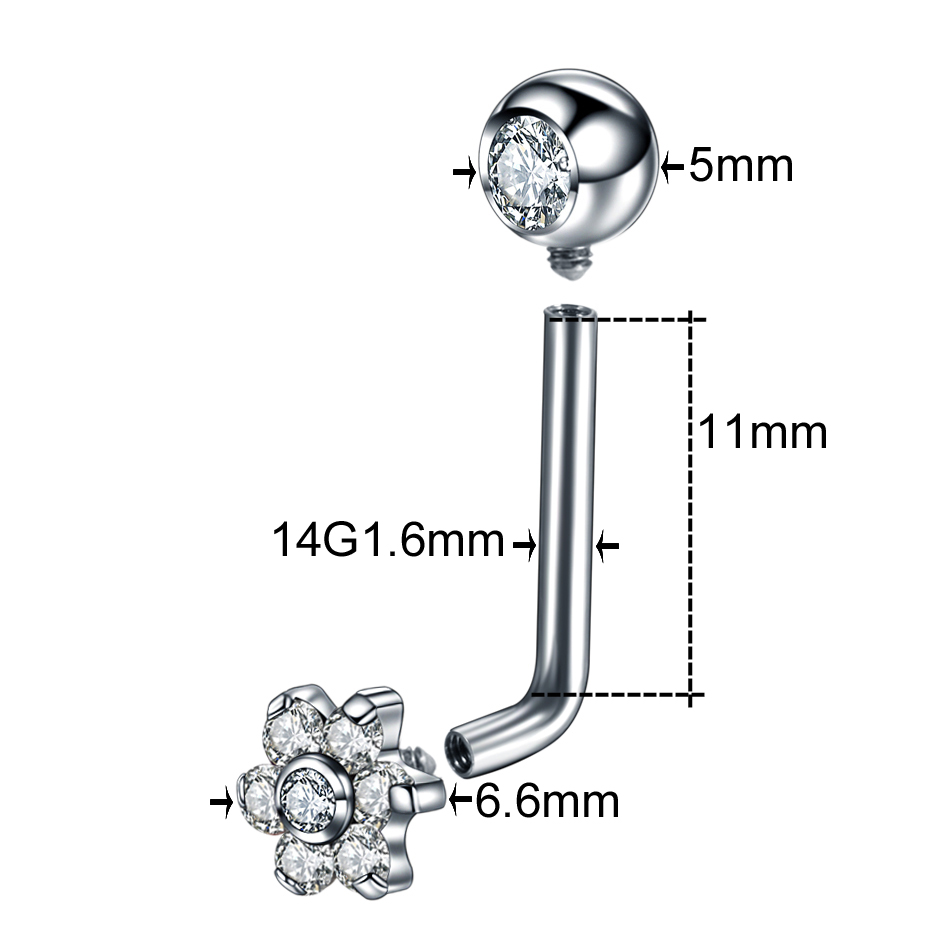 1PC Titanium Christina Piercin - Christina Jewelry & Watches Marguerite Ørestik Forgyldt Sølv review and price