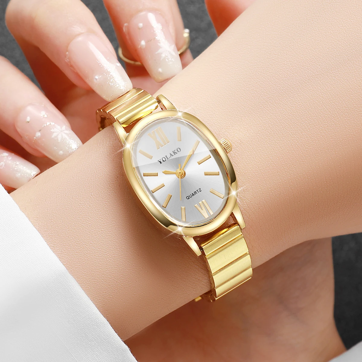 Fashion Irregular Dial Women Q - Jewelry Watches Gold review and price