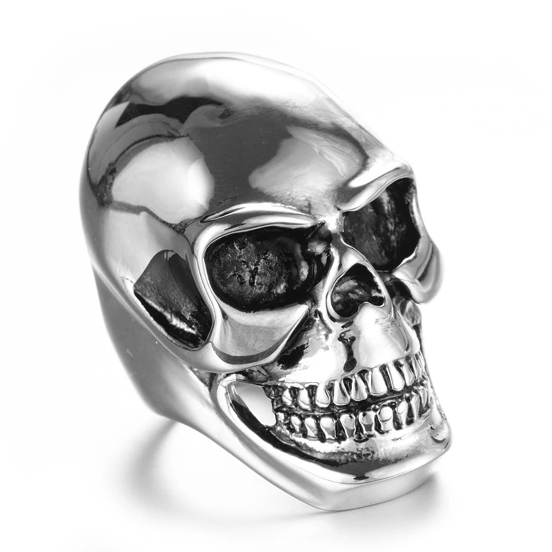 The New Cool Men Boy Gothic Pu - Gothic Skull Ring review and price