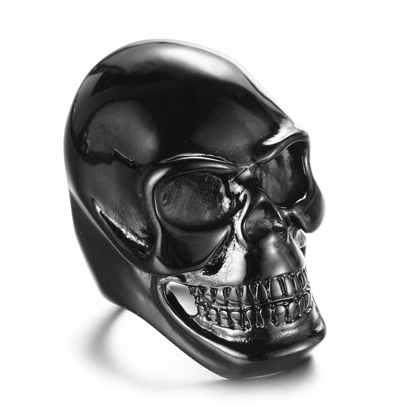 The New Cool Men Boy Gothic Pu - Gothic Skull Ring review and price