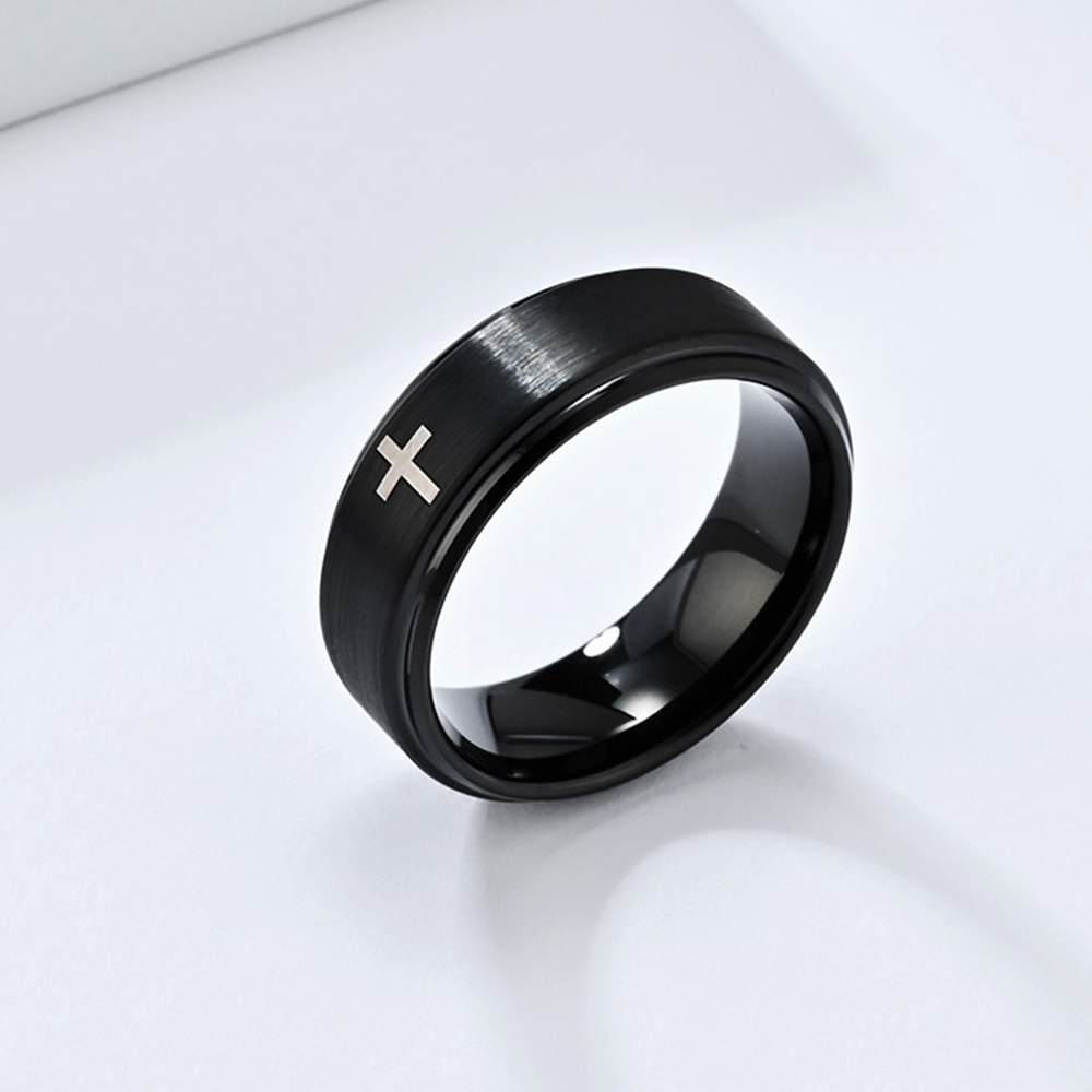 Retro Titanium Steel Christian - Titanium Steel Ring review and price