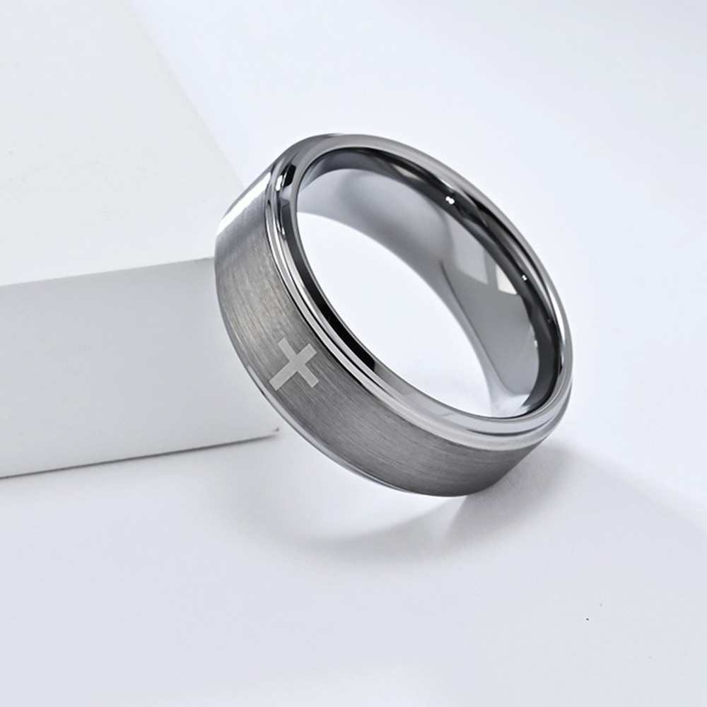 Retro Titanium Steel Christian - Titanium Steel Ring review and price