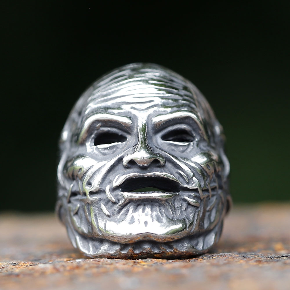 2023 Men's Flowers Skull Mask  - Gothic Skull Ring review and price