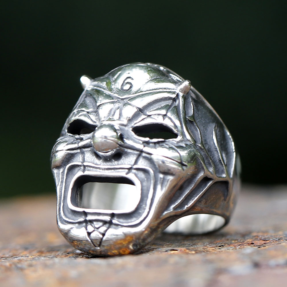 2023 Men's Flowers Skull Mask  - Gothic Skull Ring review and price