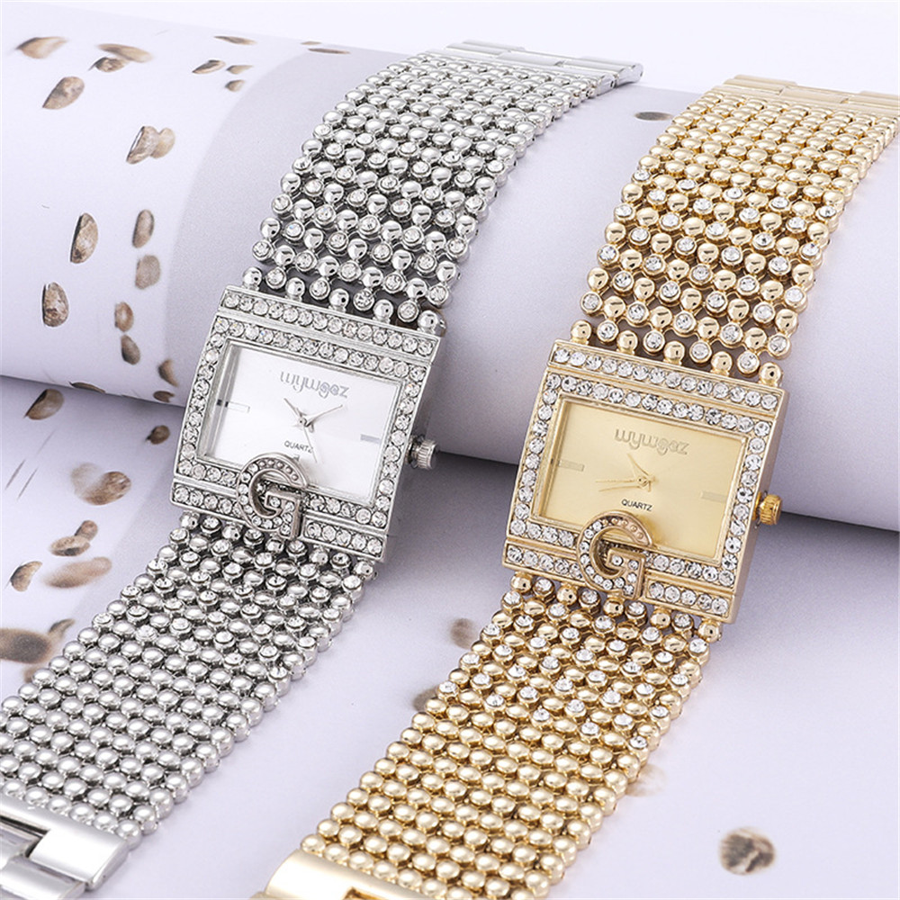 Simple Square Gold Watches Wom - Jewelry Watches Gold review and price