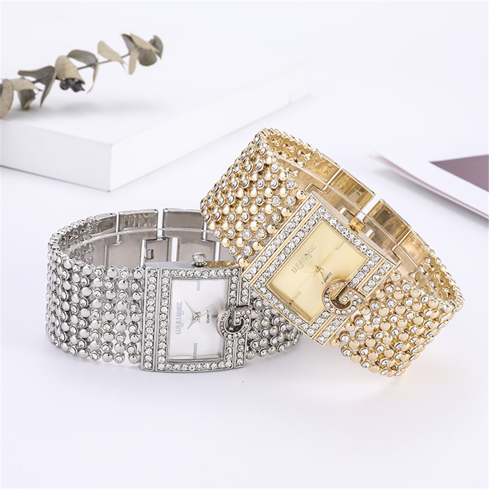 Simple Square Gold Watches Wom - Jewelry Watches Gold review and price