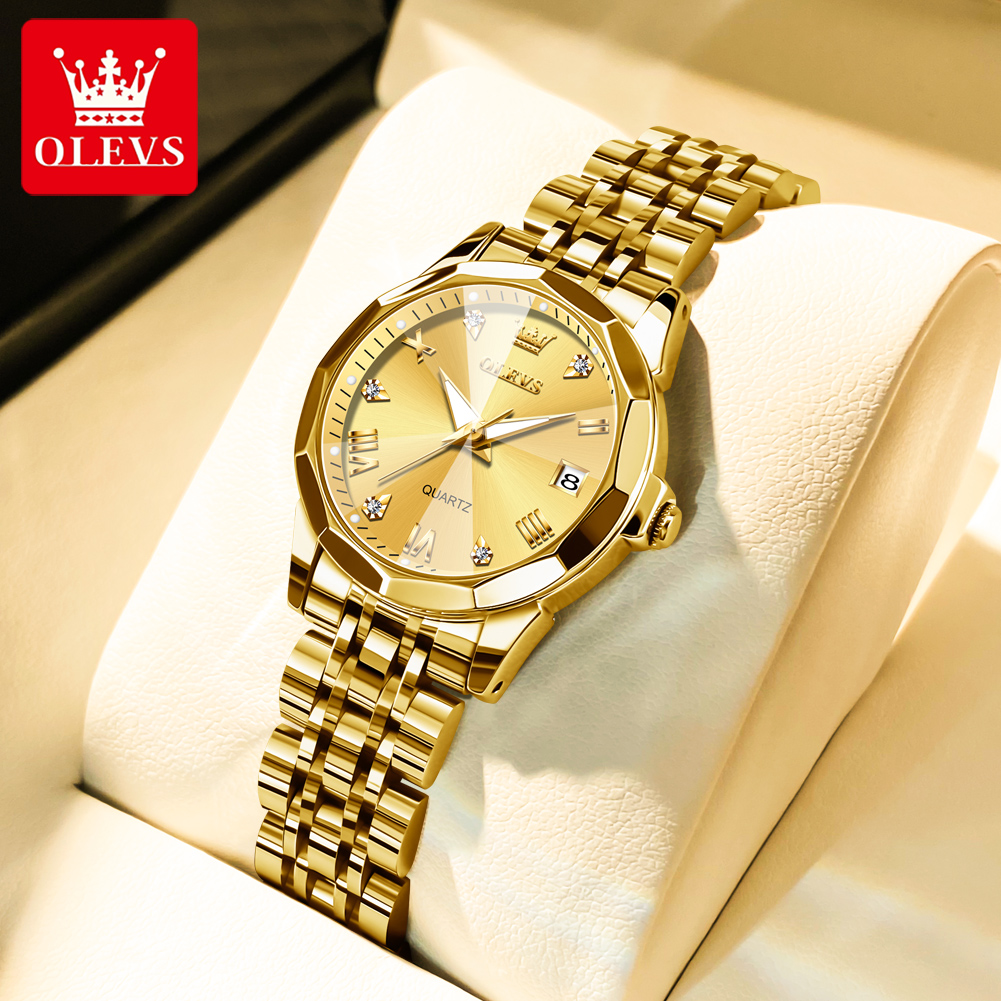 OLEVS Fashion Golden Watch for - Jewelry Watches Gold review and price