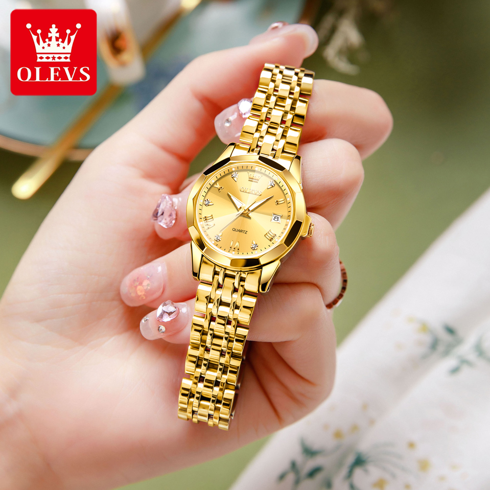 OLEVS Fashion Golden Watch for - Jewelry Watches Gold review and price