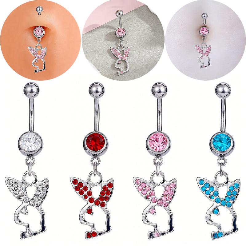 фButterfly Crystal Dangle Bell - Titanium Steel Ring review and price