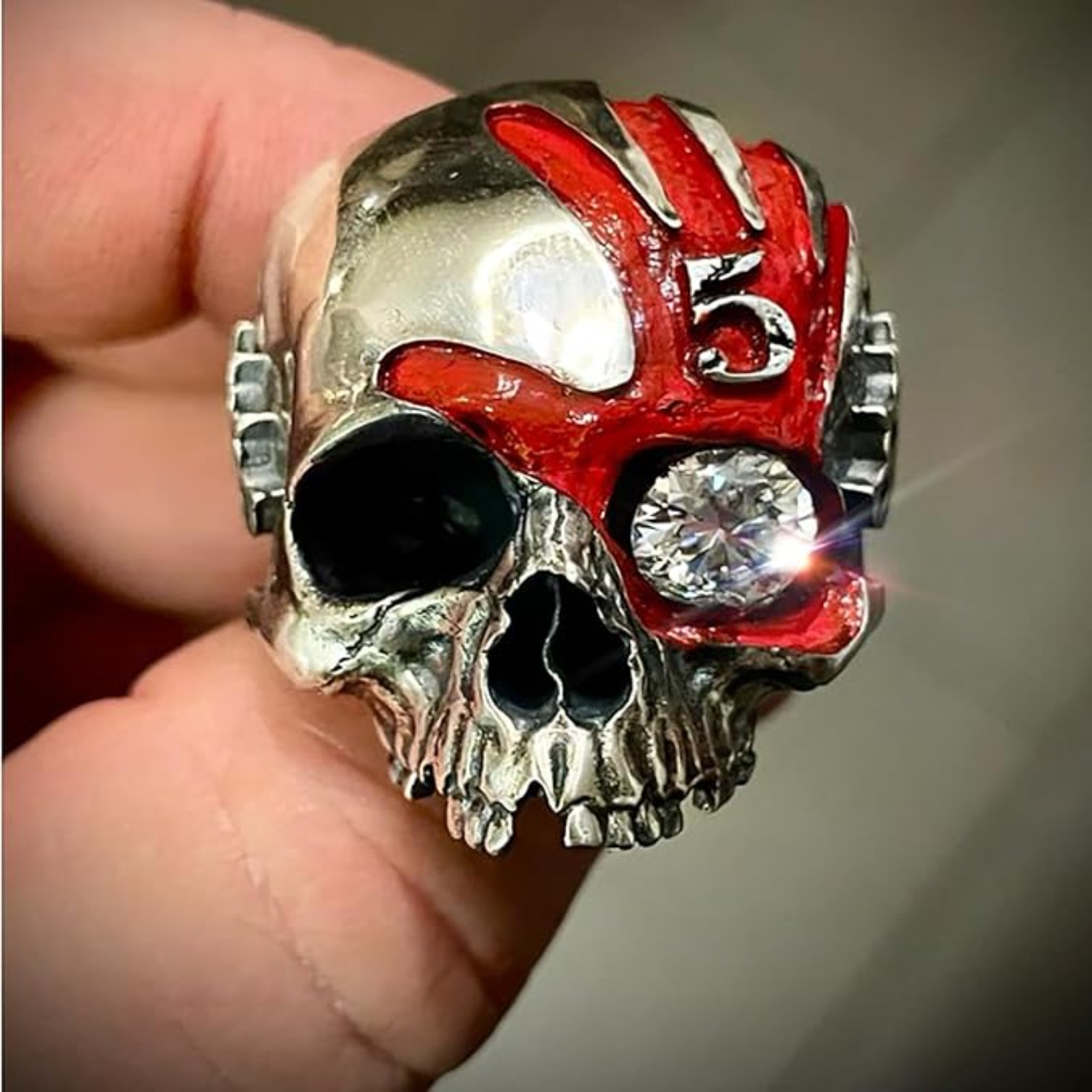Five Fingers Punch Skull Ring, - Gothic Skull Ring review and price