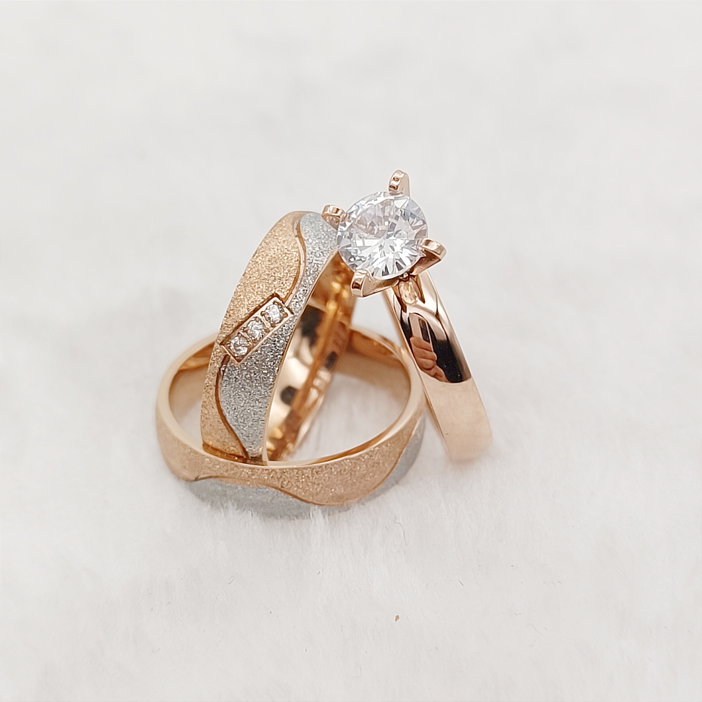Proposal 3pcs Marriage Promise - Titanium Steel Ring review and price