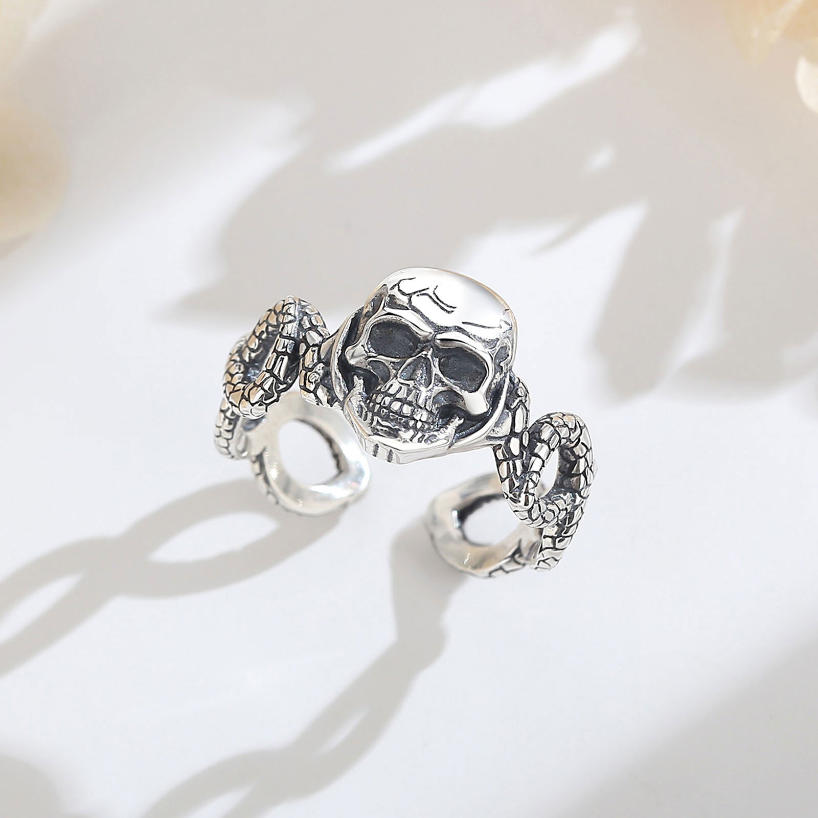 AEONSLOVE 925 Sterling Silver  - Gothic Skull Ring review and price